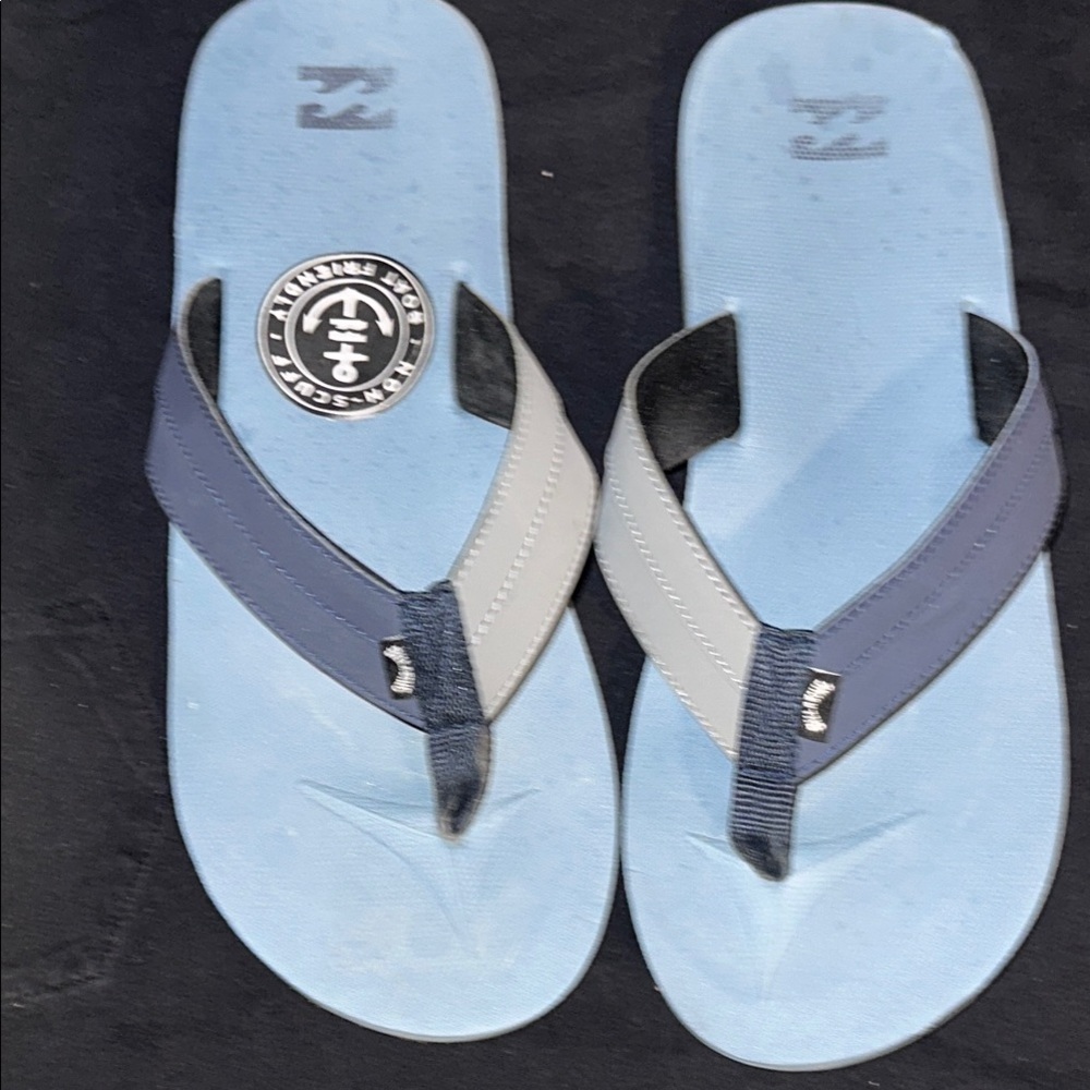 Billabong Navy and Gray Sandals